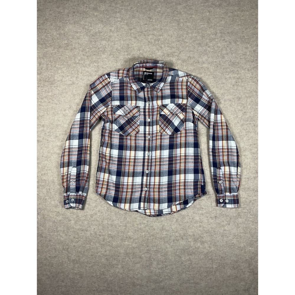 Marmot Shirts Men's size Small Plaid Long Sleeve Midweight Flannel